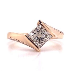 Designs 18K Rose Gold Diamond Engagement Ring 💍🥰